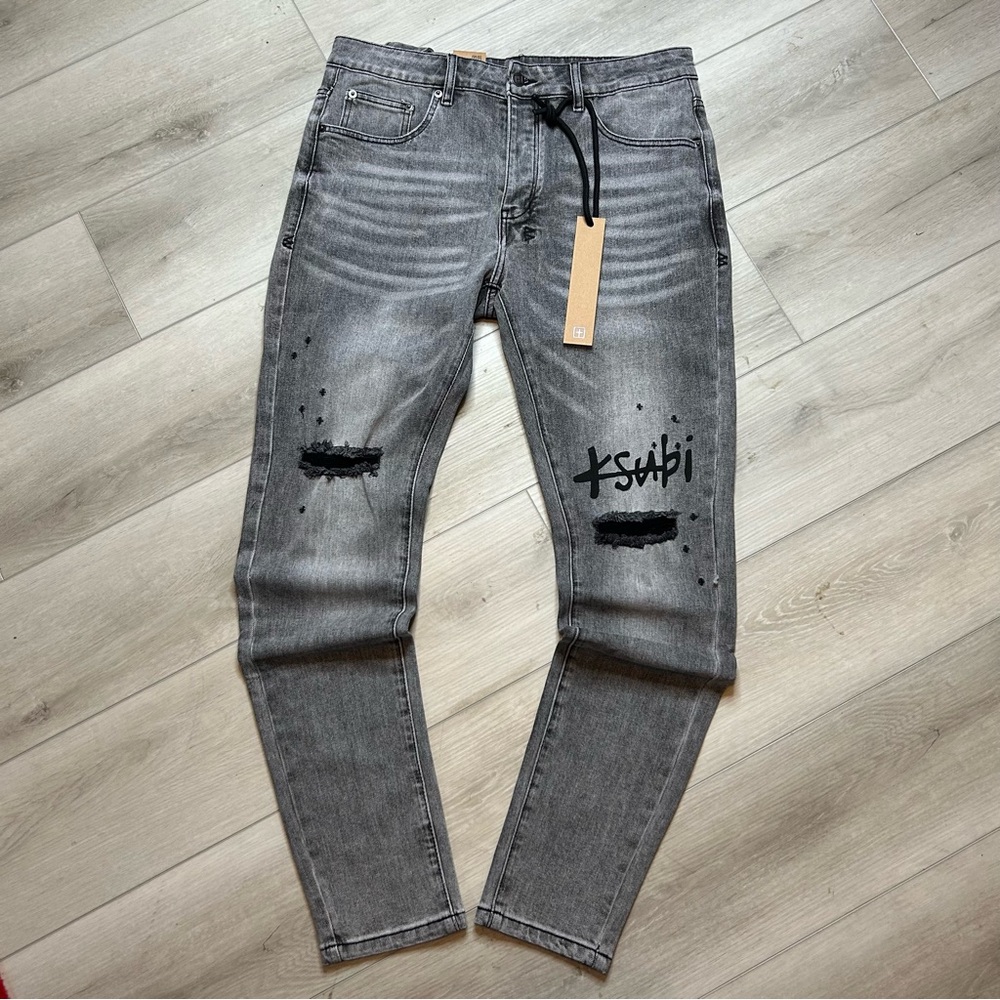 Gray Distressed Ksubi jeans